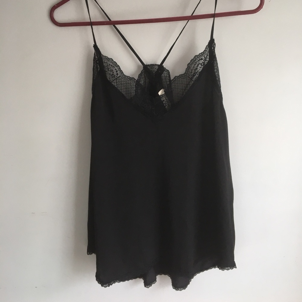 Black lace top